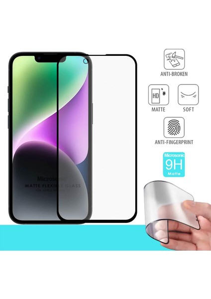 Apple iPhone 14 Seramik Matte Flexible Ekran Koruyucu Siyah fiyatları