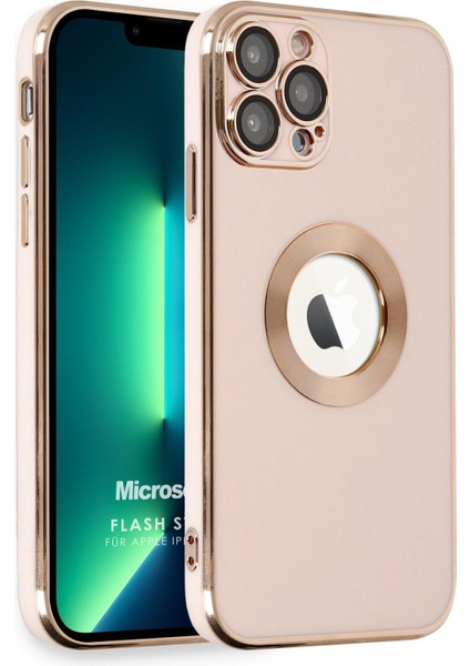 Apple iPhone 13 Pro Max Kılıf Flash Stamp Rose Gold