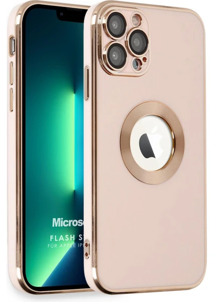 Apple iPhone 12 Pro Max Kılıf Flash Stamp Rose Gold