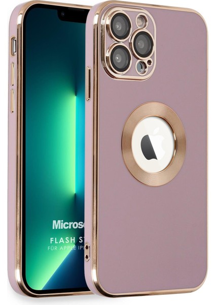 Apple iPhone 12 Pro Max Kılıf Flash Stamp Pembe