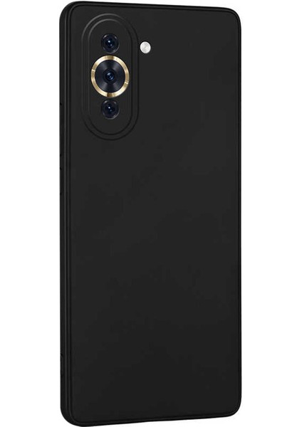 Matte Silicone Huawei Nova 10 Pro Kılıf Siyah