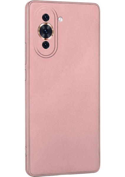 Matte Silicone Huawei Nova 10 Pro Kılıf Rose Gold