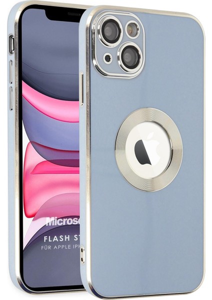 Apple iPhone 14 Plus Kılıf Flash Stamp Mavi