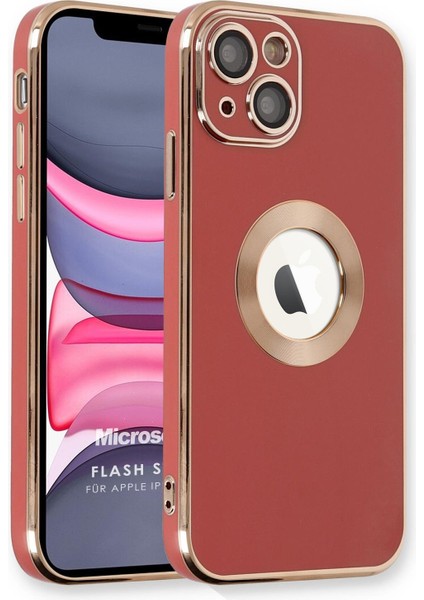 Apple iPhone 14 Kılıf Flash Stamp Kırmızı