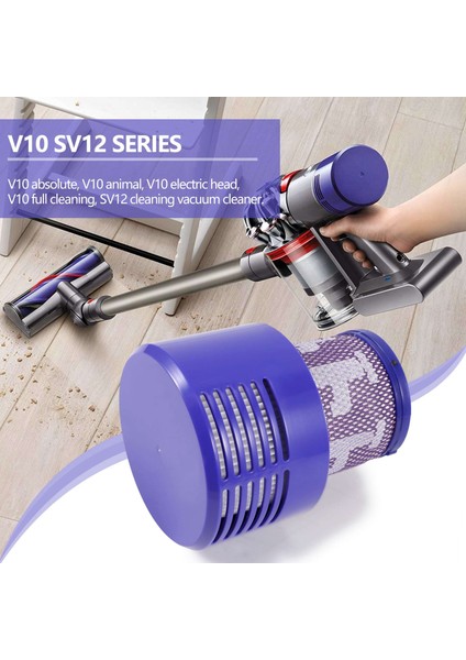 V10 SV12 Siklon Hayvan Mutlak Temiz Elektrikli Süpürge İçin Yıkanabilir Filtre Ünitesi (Yurt Dışından)