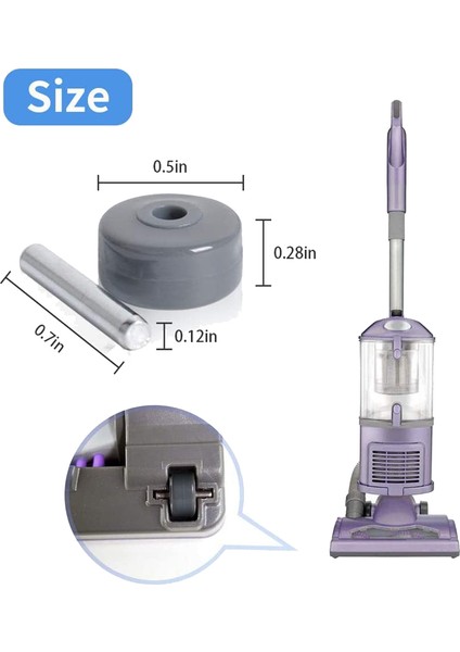 Elektrikli Süpürge İçin 1 Çift Yedek Tekerlekler Modeller İçin Fit NV350 NV351 NV355 NV356E NV500 NV501 (Yurt Dışından)