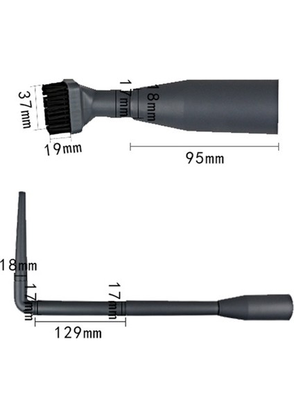 9 Adet Emme Kafası Düz Meme Fırçalar 32 mm. / 35 mm. Elektrikli Süpürge Parçaları İçin 2'si 1 Arada Ipucu Nozullar Toz Toplayıcı (Yurt Dışından)