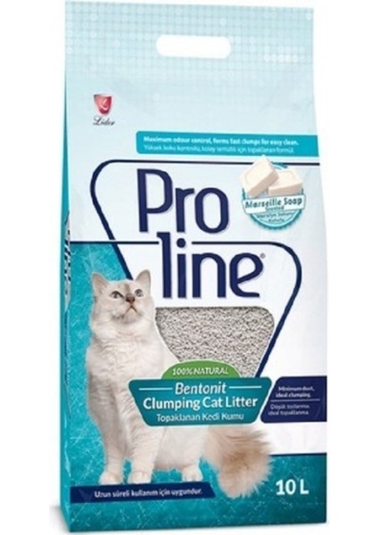 Plus Proline Proline Marsilya Sabunu Kokulu Bentonit Kedi Kumu 10 Lt