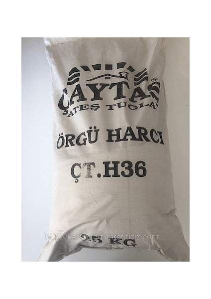 Şamot Harcı Ateş Tuğla Yapıştırma Şömine Harcı 25KG