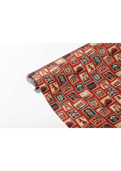 50 x 70 cm Seyahat Pul Gezi Ingiltere Temalı Hediye Paketleme Ambalaj Kağıdı (6’lı Paket) fırsatları