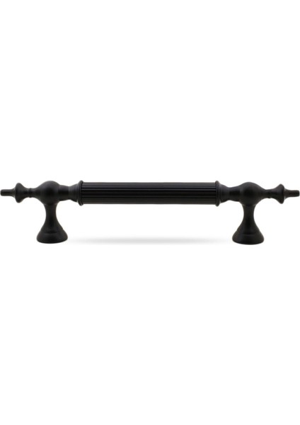 Çukurca Çekme Kolu Kapı Tutma Kulbu 22.5 cm Mat Siyah Metal Kulp Kapı Tutamağı