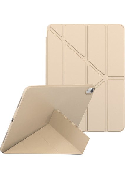 iPad 10.9 (2022) Origami Stand Pu Deri + Tpu Koruyucu Kılıf Tablet Bırak-Kötü Kapak (Yurt Dışından)