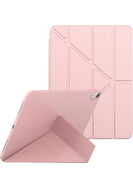 iPad 10.9 (2022) Origami Stand Pu Deri + Tpu Koruyucu Kılıf Tablet Bırak-Kötü Kapak (Yurt Dışından)