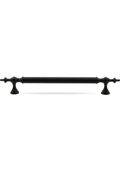 Çukurca Çekme Kolu Kapı Tutma Kulbu 70 cm Mat Siyah Metal Kulp Kapı Tutamağı