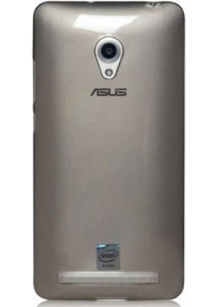 Asus Zenfone 5 Ince Şeffaf Silikon Kılıf Füme