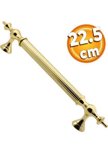 Çukurca Çekme Kolu Kapı Tutma Kulbu 22.5 cm Gold Altın Metal Kulp Kapı Tutamağı