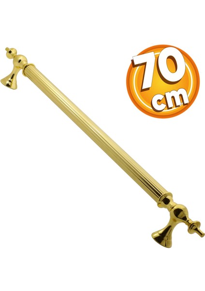 Çukurca Çekme Kolu Kapı Tutma Kulbu 70 cm Gold Altın Metal Kulp Kapı Tutamağı