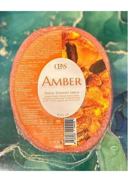 Amber Özlü Doğal Süngerli Sabun