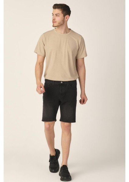 Regular Fit Jean Şort (21-Cmlsrt)