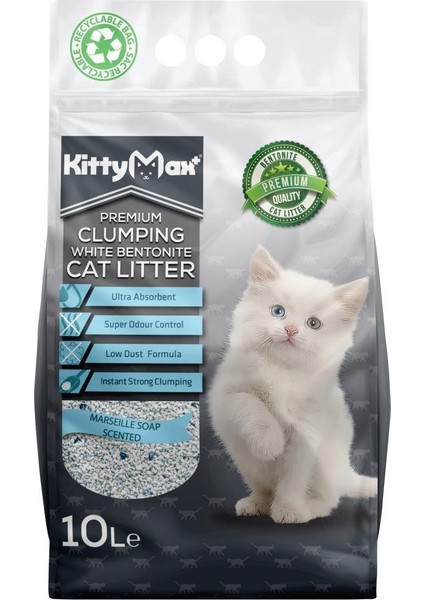 Marsilya Sabunlu Bentonit Kedi Kumu 10 Litre