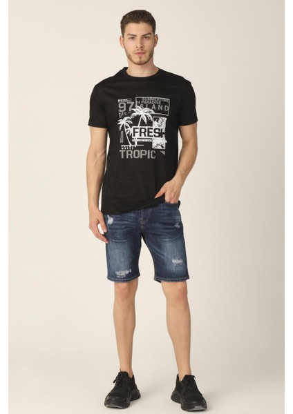 Regular Fit Jean Şort (21-Cmlsrt)