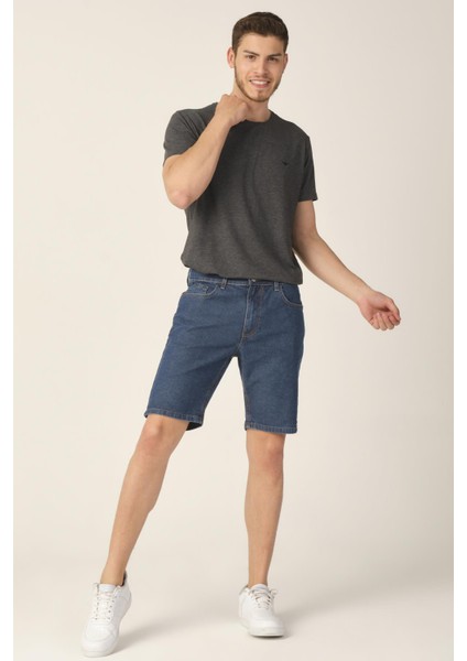 Regular Fit Jean Şort (21-Cmlsrt)