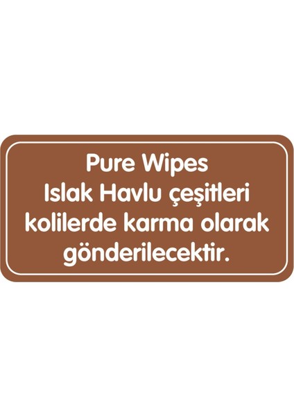 Pure Baby Wipes Islak Havlu Mendil 50 Yaprak 48 Li Set (2400 Yaprak) (Meyveli)