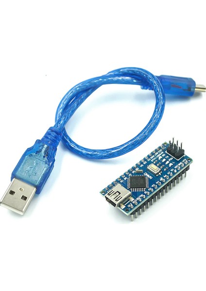 Roba Arduino Nano 3.0 V3 USB Kablo Hediyeli - Atmel ATMEGA328 - Geliştirme Kartı Eğitim Seti Kiti