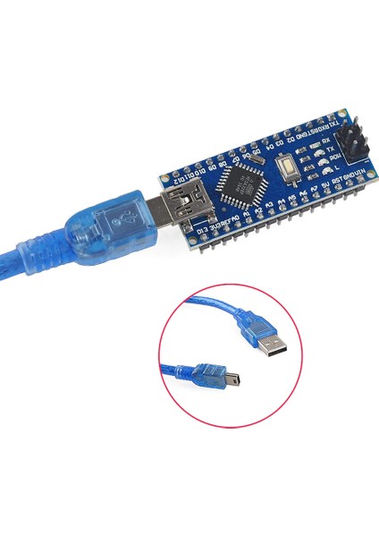 Roba Arduino Nano 3.0 V3 USB Kablo Hediyeli - Atmel ATMEGA328 - Geliştirme Kartı Eğitim Seti Kiti