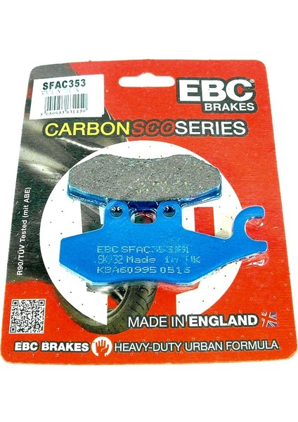 Gilera Gp 800 Arka Fren Balatası Ebc SFAC353 Karbon Balata