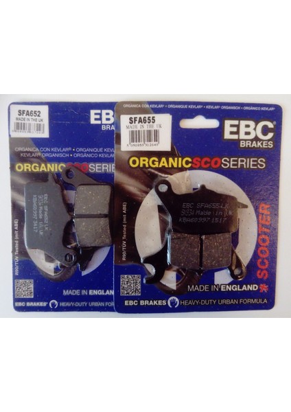 Yamaha Tricity 155 Ön Fren Balatası Takım Ebc SFA652-SFA655