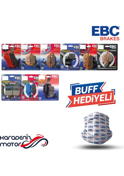 Yamaha Tricity 155 Ön Fren Balatası Takım Ebc SFA652-SFA655