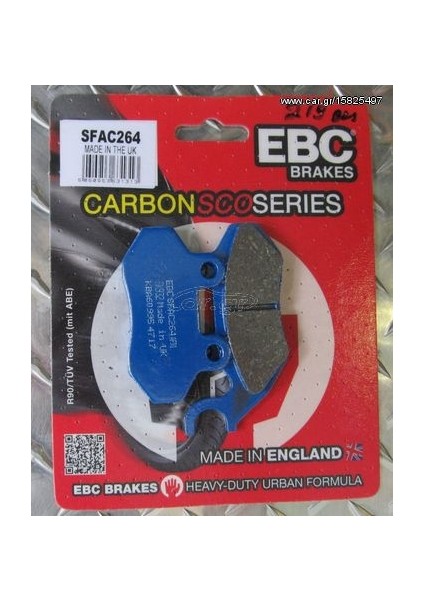 Sym Jet 4 125 Ön Fren Balatası Ebc SFAC264 Karbon Balata