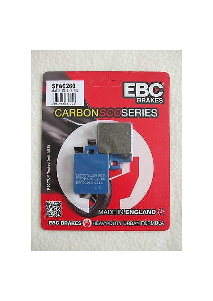 Sym Symphony Sr 125 Arka Fren Balatası Ebc SFAC260 Karbon Balata