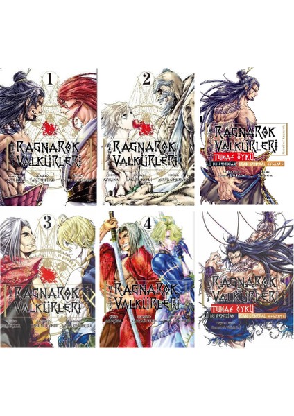 Ragnarok Valkürleri 1-2-3-4 + Tuhaf Öykü 1-2. Ciltler 6'lı Manga Seti
