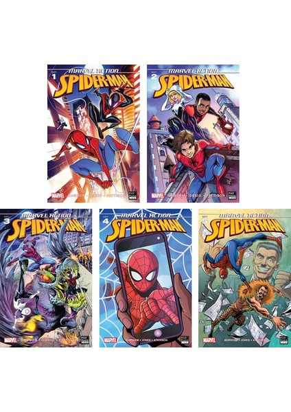 Marvel Action Spider-Man 5'li Çizgi Roman Seti
