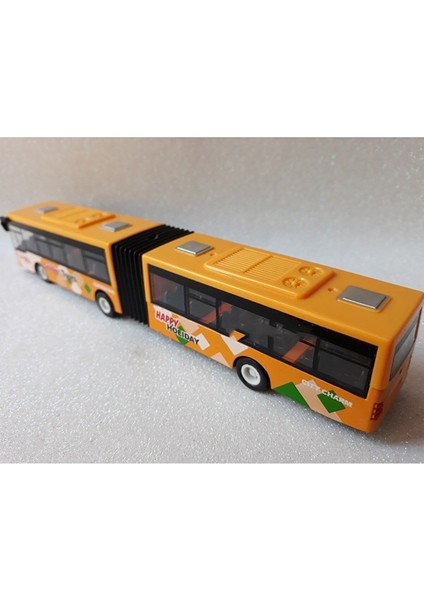 Otobüs Oyuncak Çekbırak Körüklü Yolcu Otobüsü Kırılmaz Şehir Metrobüs 22Cm