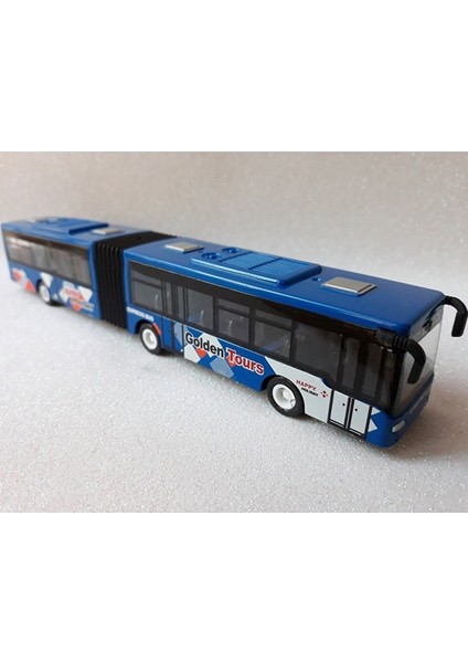 Şehir Otobüs Oyuncak Çek Bırak Metal Körüklü Yolcu Otobüsü Metrobüs 22 Cm