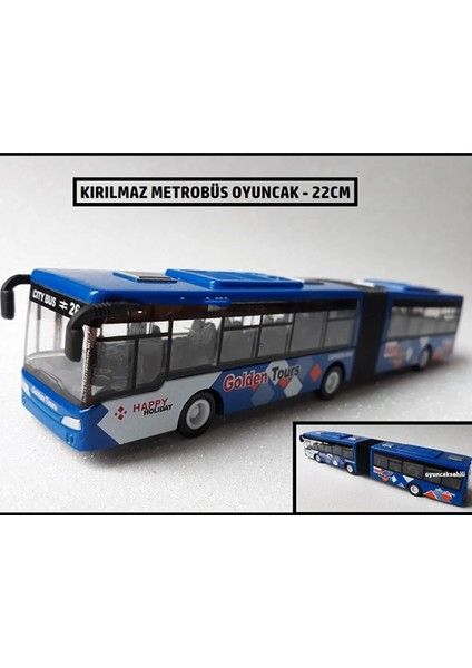 Şehir Otobüs Oyuncak Çek Bırak Metal Körüklü Yolcu Otobüsü Metrobüs 22 Cm fiyatları