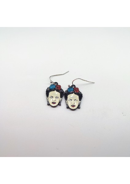 Güllü Frida Pin Küpe
