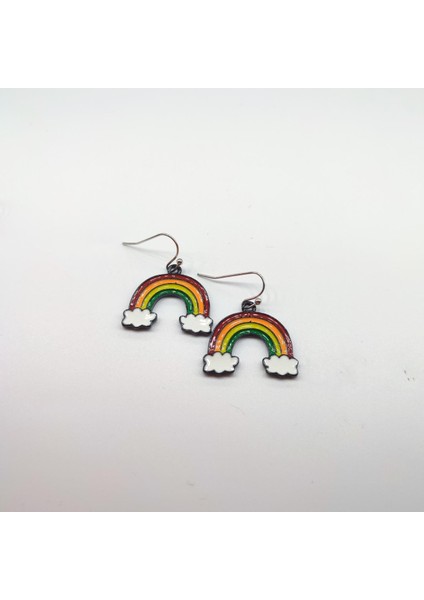 Gökkuşağı Pin Küpe