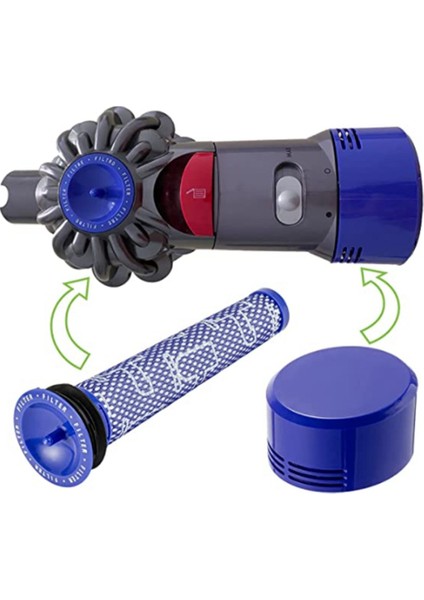 Dyson Elektrikli Süpürge Aksesuarları Için Uygun Filtre V7 V8 V6 DC58 59 62 74 Ön Filtre Elemanları ve Sonrası Filtre Elemanı (Yurt Dışından)