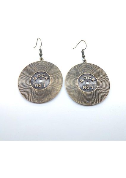 Bakır Lp Pin Küpe