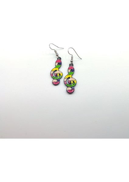 Sol Anahtarı Pin Küpe