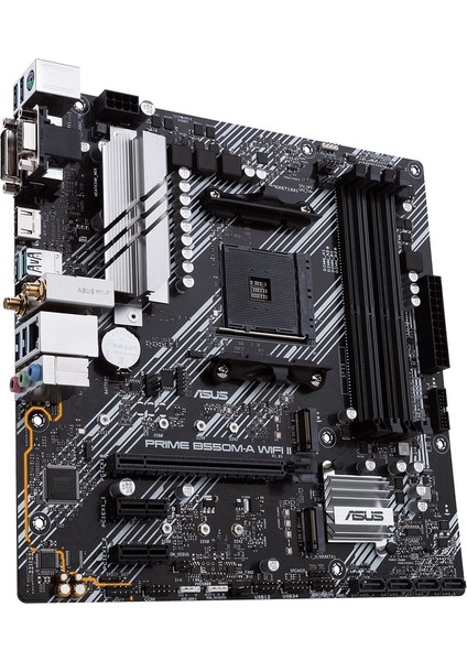 Prıme B550M-A Wıfı Iı Amd B550 Am4 DDR4 4866 Hdmı Dvı Vga Çift M2 Usb3.2 Ax Wifi + Bt Argb Matx (Prıme B550M-A Wıfı Iı) Anakart