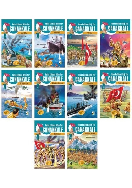 Vatan Kalbinin Attığı Yer Çanakkale - 10 Kitap Takım