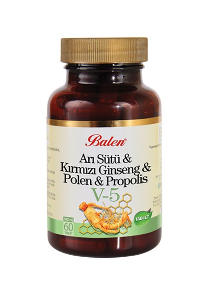 Arı Sütü & Kırmızı Ginseng & Polen & Propolis Tablet 2 Adet