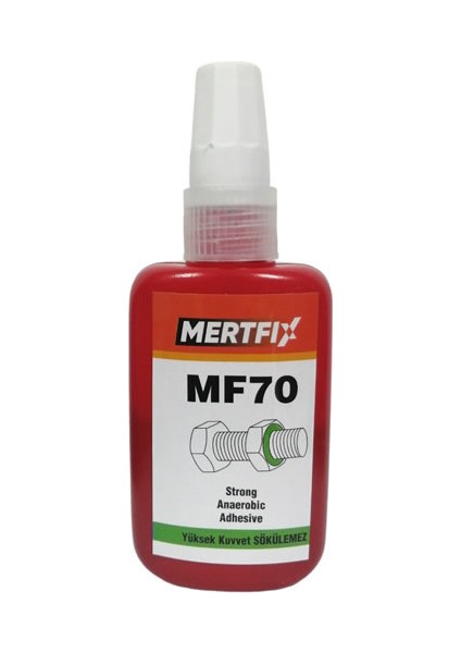 Mf 70 Yüksek Kuvvet Sökülemez Cıvata Sabitleyici 50 ml