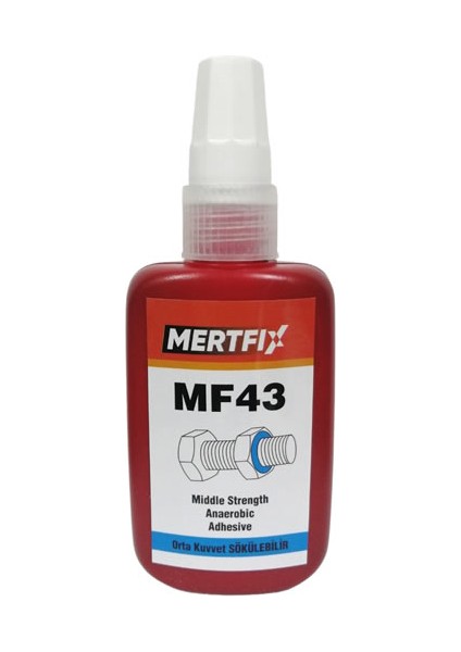 Mf 43 Orta Kuvvet Sökülebilir Cıvata Sabitleyici 50 ml