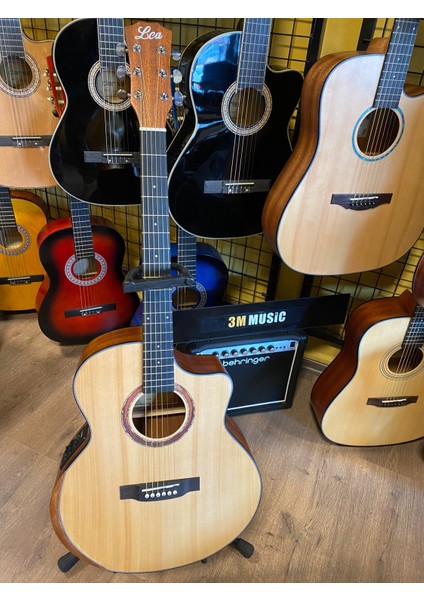 Lea Elektro Akustik Gitar Sahne Gitarı Akustik Gitar